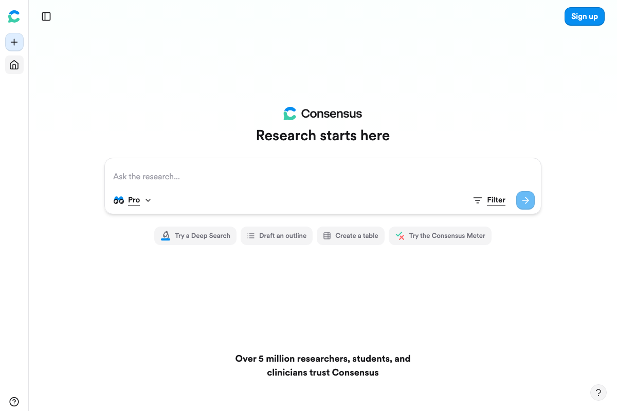 Consensus Interface Screenshot