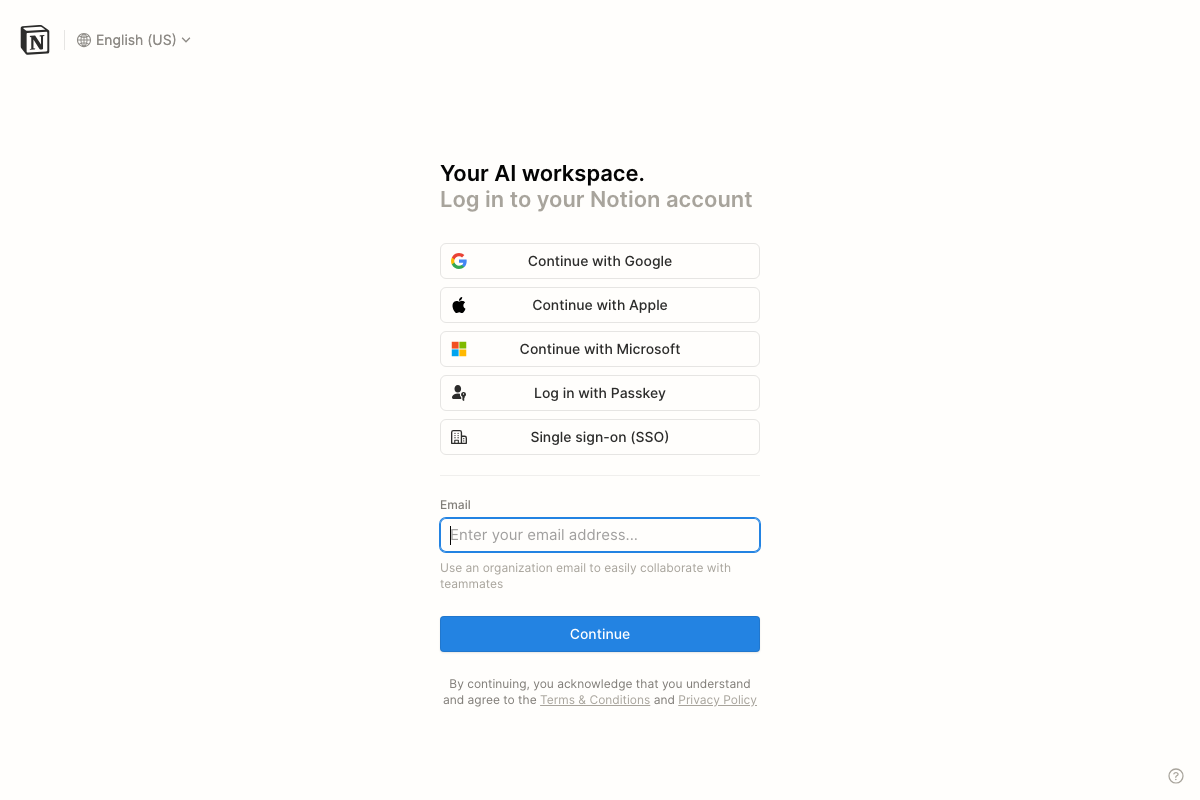 Notion AI Interface Screenshot