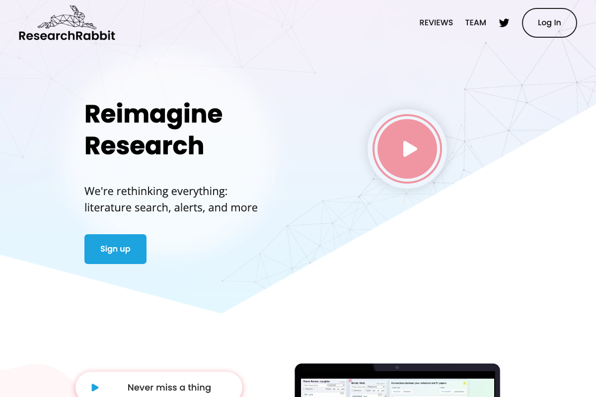 Research Rabbit Interface Screenshot