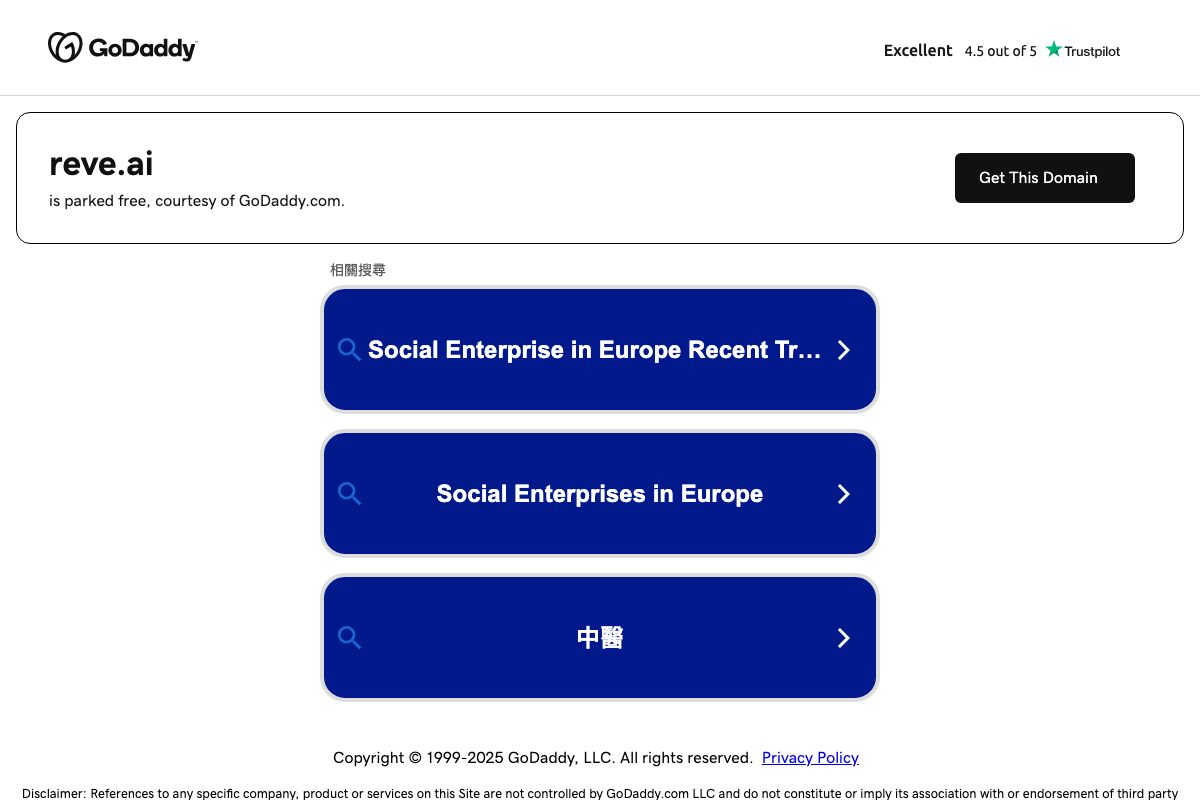 Reve.AI Interface Screenshot