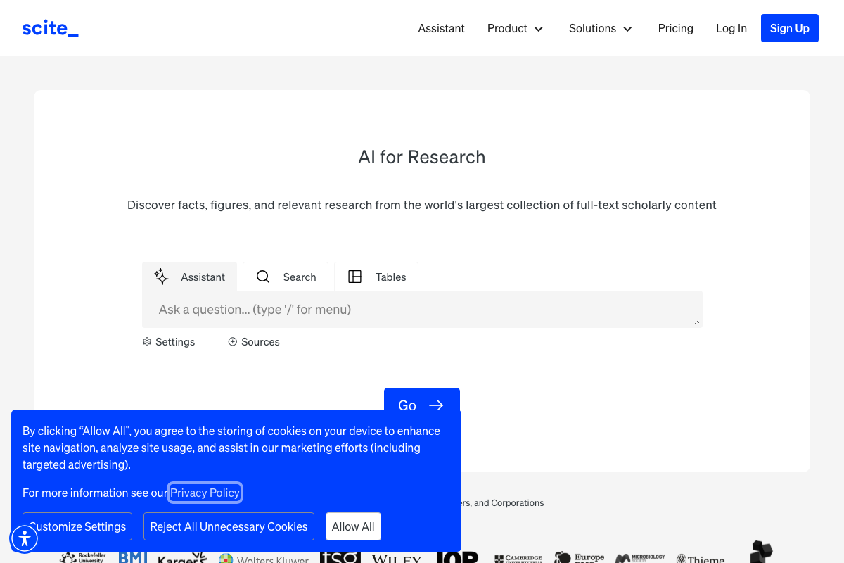 scite Interface Screenshot
