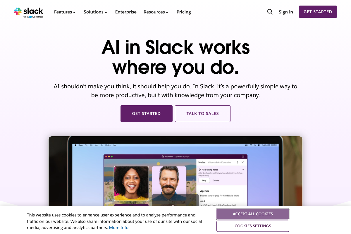 Slack AI Interface Screenshot