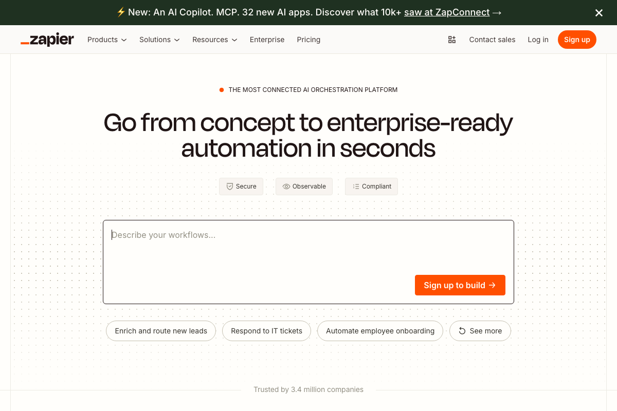 Zapier Interface Screenshot